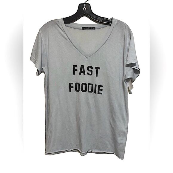 🦊Wild fox Wild fox Romeo V-Neck relaxed tee in super soft tissue jersey. Sz-Xxs - Picture 5 of 6